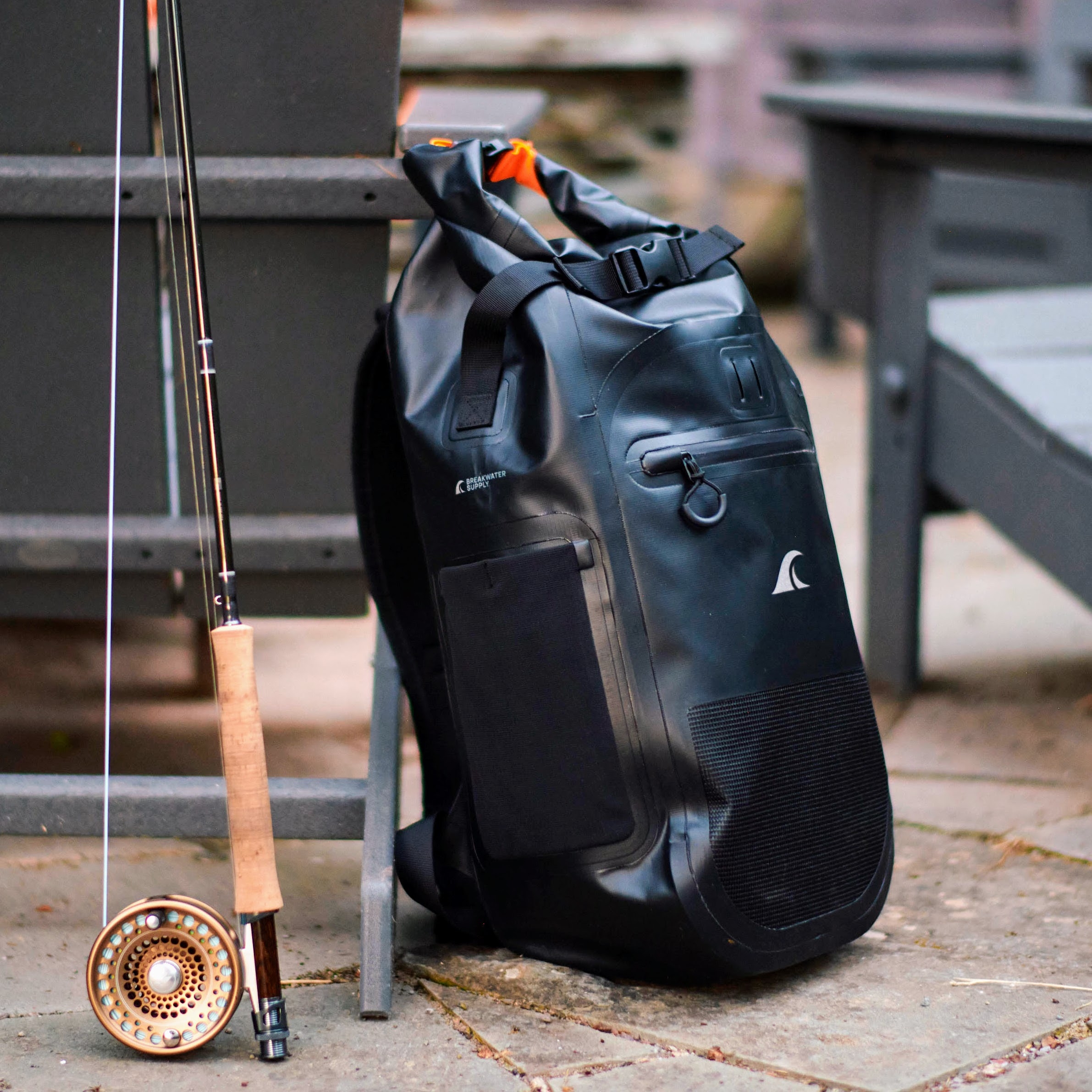 Breakwater Supply Meanhigh Dry Bag Roll-Top Flyfishing Backpack